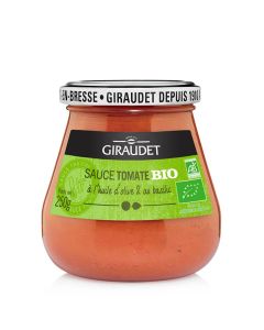 Photo d'une bouteille de 50 centilitres de sauce fraîche Giraudet au fumet d'écrevisses maison  vue de face
